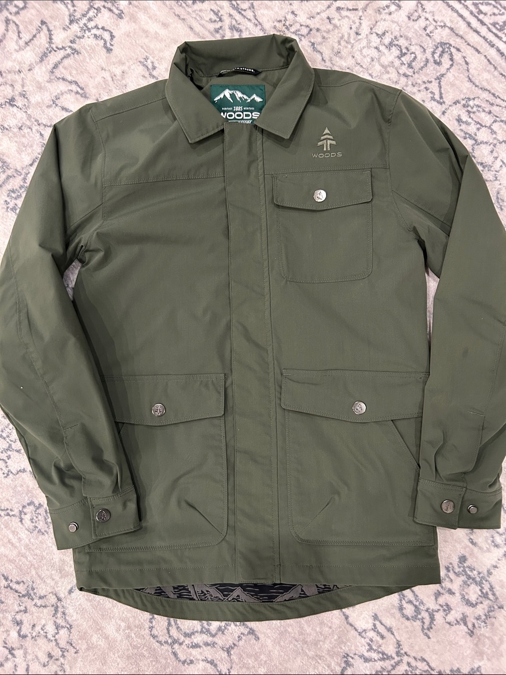 Men's Woods Heritage Olive Green Field Jacket